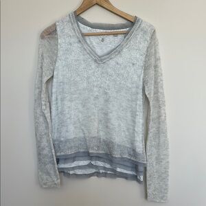 Anthropologie Gray Long Sleeve Sweatshirt